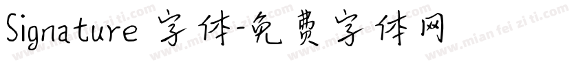 Signature 字体字体转换